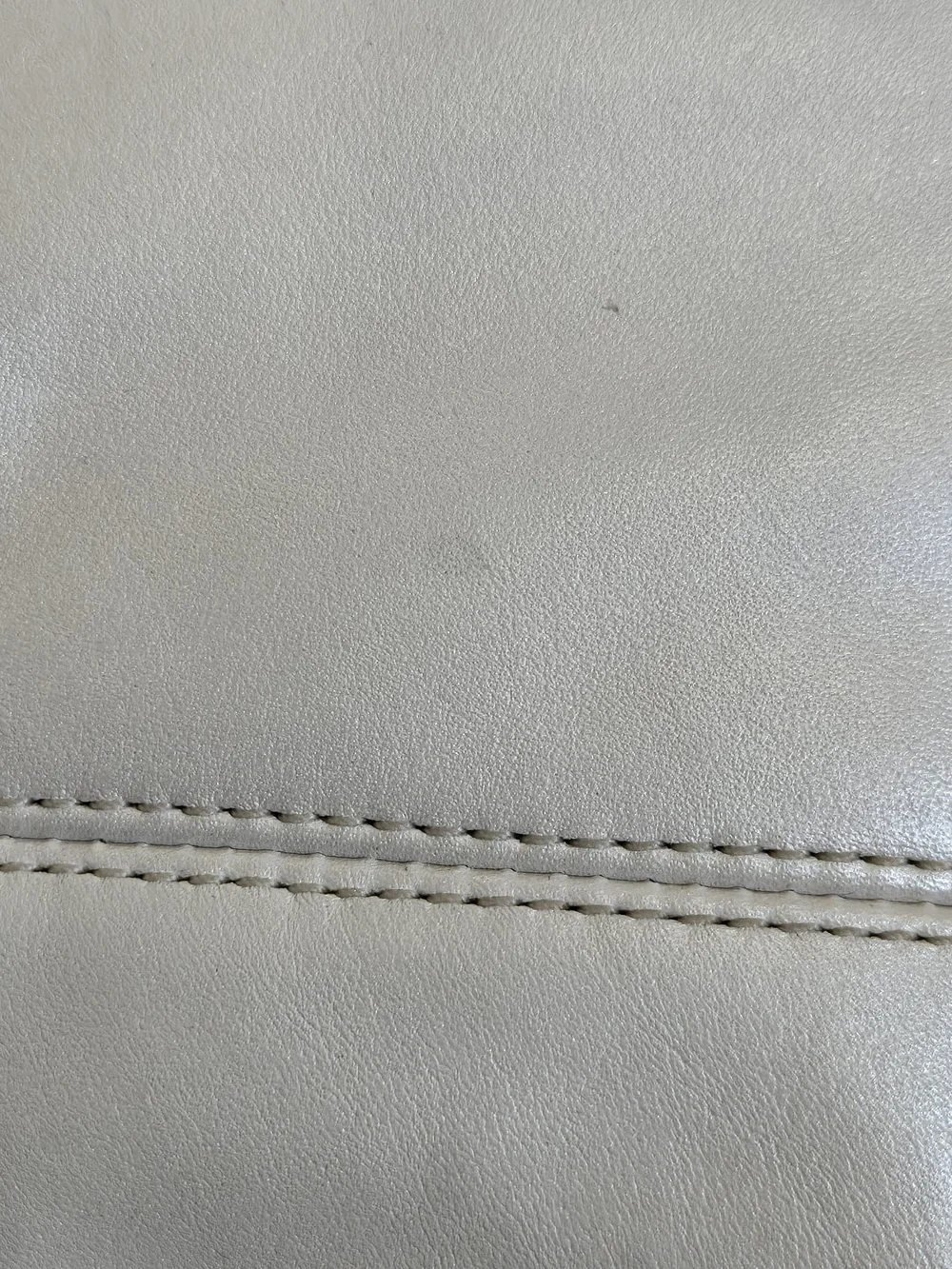 Coach Cream Leather Shoulder Bag with Silver Hardware